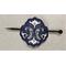 Ravenclaw: Dark Blue/Dark Blue/White on Dark Grey Vinyl
